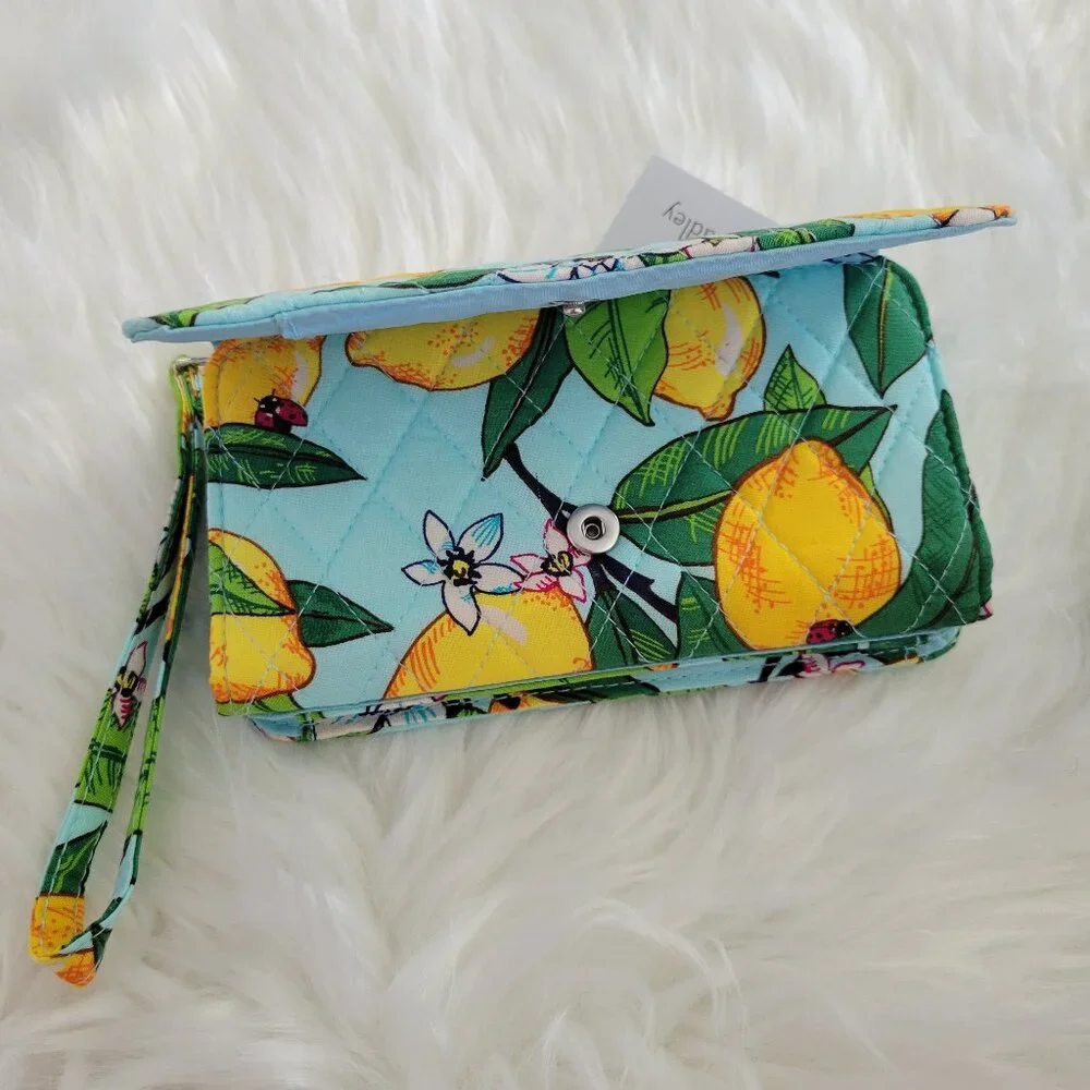Vera Bradley Lemon RFID Smartphone Wristlet